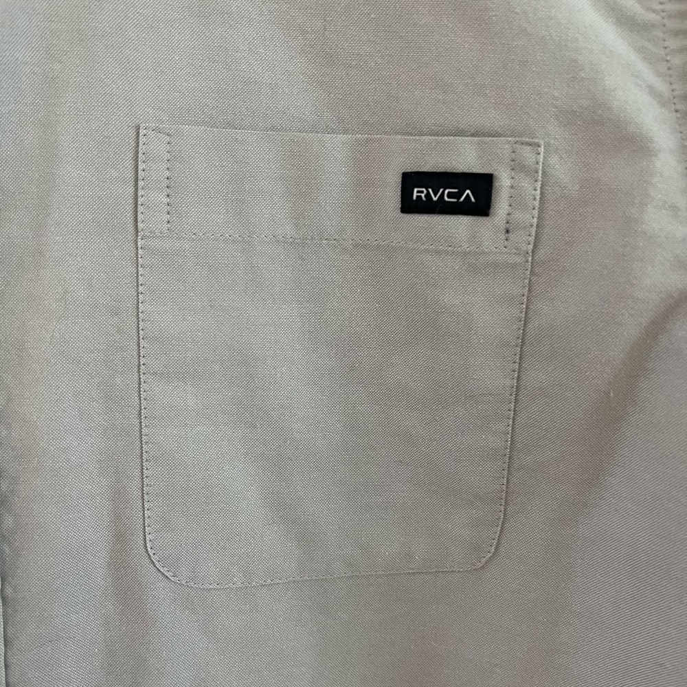RVCA Gray button down casual / dress shirt - Medium - Picture 5 of 10